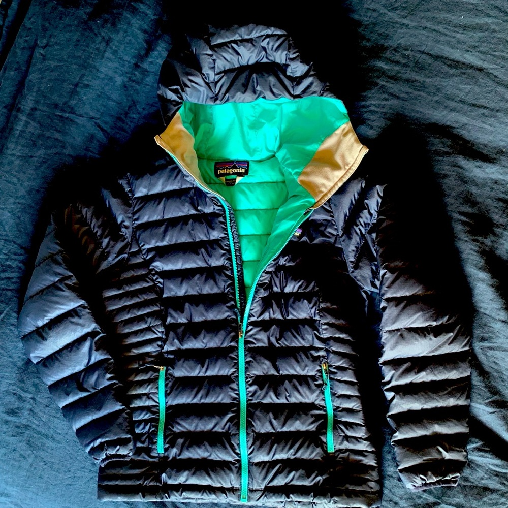 Patagonia women’s down sweater hoodie